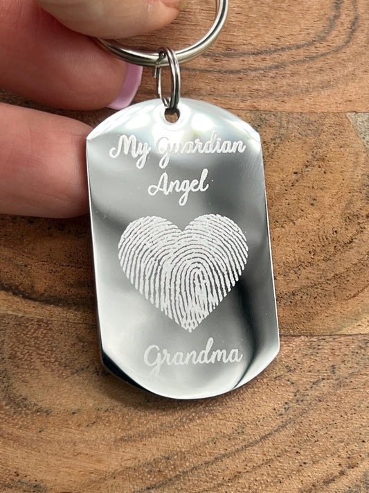 Custom personalized Fingerprint necklace