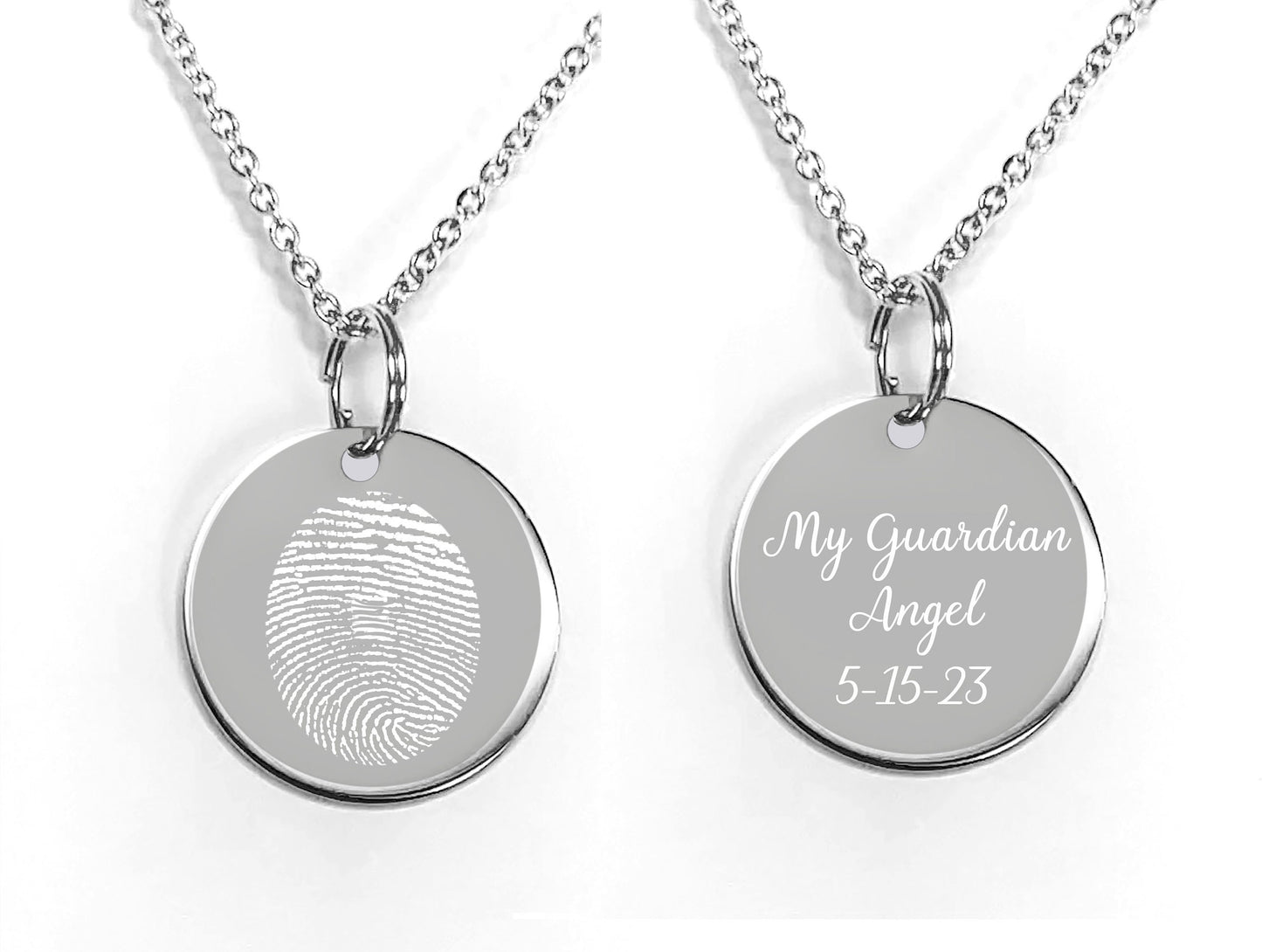 Custom personalized Fingerprint necklace