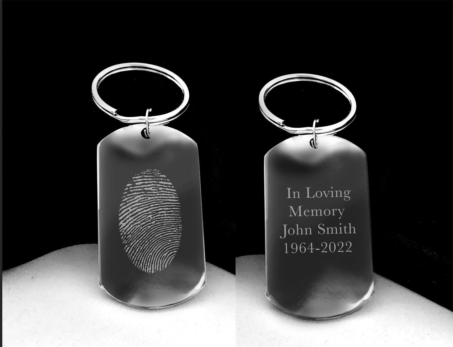 Custom personalized Fingerprint keychain