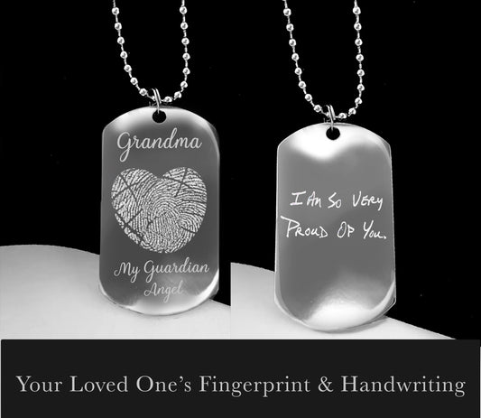 Custom personalized Fingerprint necklace