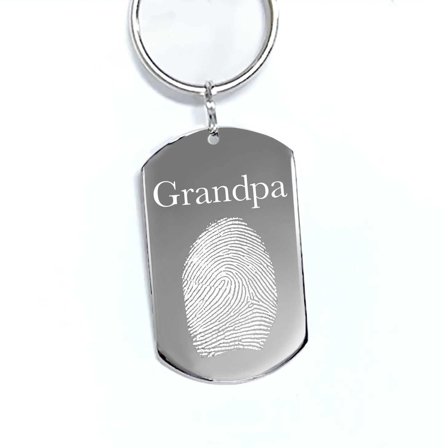Custom personalized Fingerprint keychain
