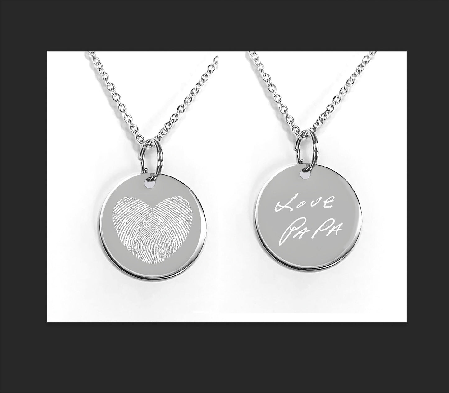 Custom personalized Fingerprint necklace