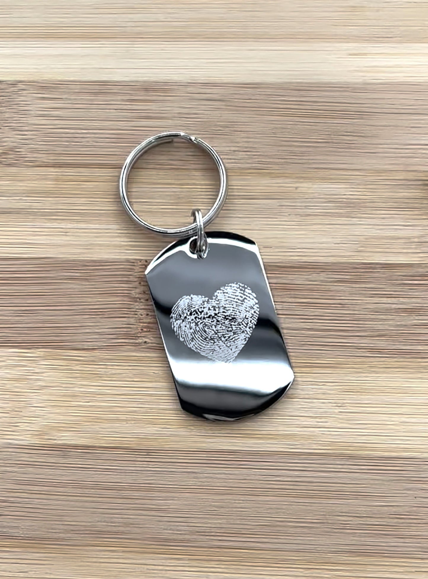 Custom personalized Fingerprint keychain
