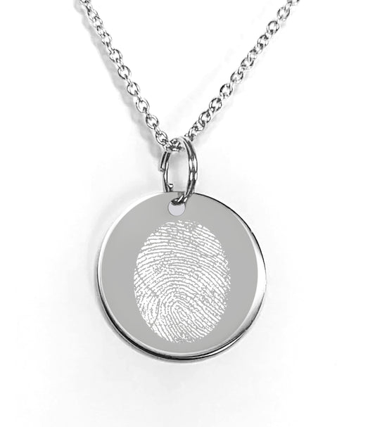 Custom personalized Fingerprint necklace